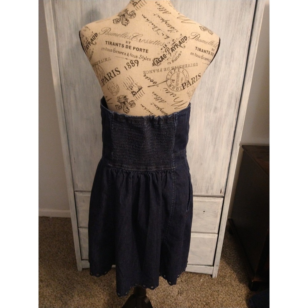 Juicy couture denim strapless mini dress Sulz 12 Sexy Feminine City Y2k - Picture 7 of 12